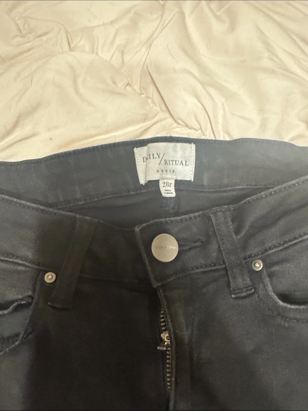 Daily Ritual Women's Black Skinny Jeans
